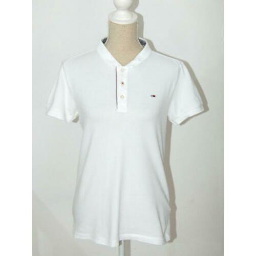 TOMMY HILFIGER DENIM polo, top, wit, Mt. M