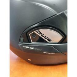 Shark evoline 3 systeemhelm. Mat zwart, nieuw. OUTLET