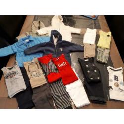 Pakket jongens kleding. Maat 50/56