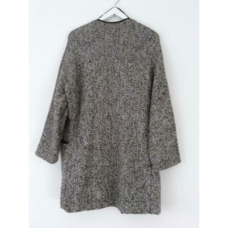 Grijze knitwear jas, Zara, maat M