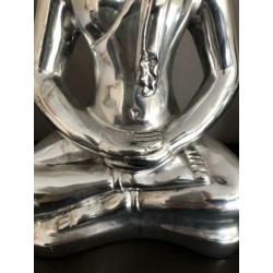 T.E.A.B. // Zilver buddha beeld