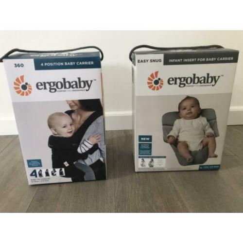 Ergobaby 360 - draagzak incl baby verkleiner (black)