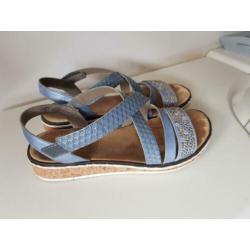 Rieker sandalen blauw lichtblauw