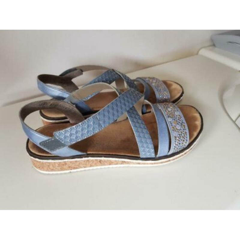 Rieker sandalen blauw lichtblauw