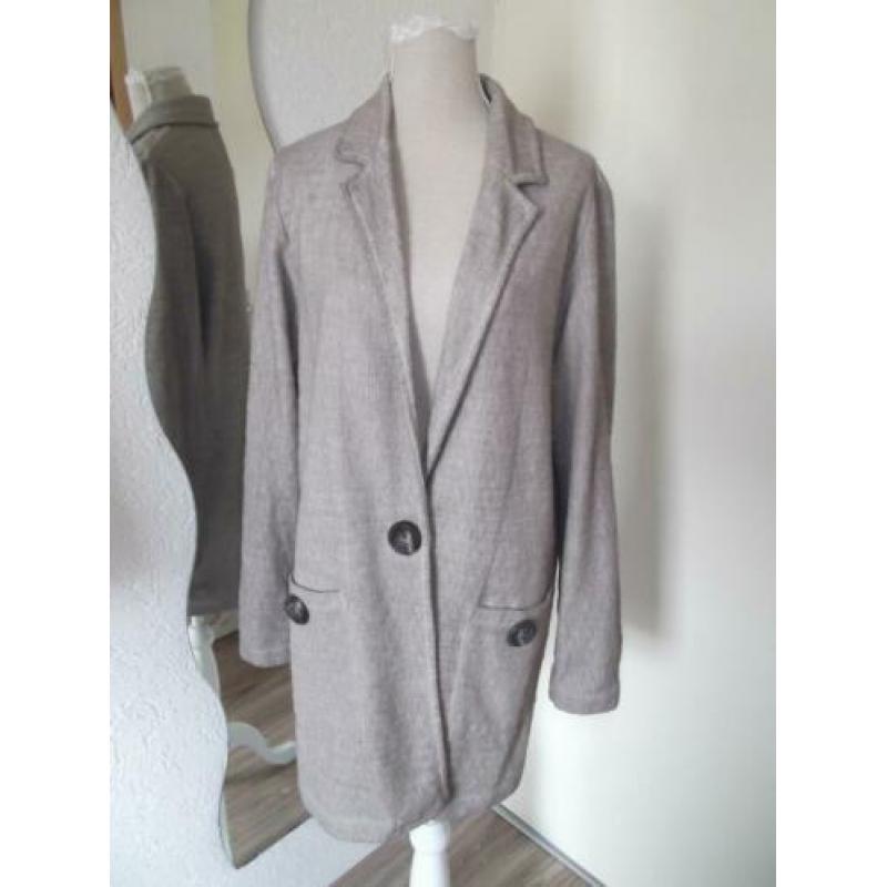 Gave jas in linnenlook met 50% katoen maat XL
