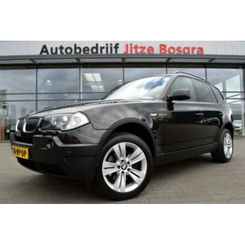 BMW X3 3.0i 231pk Automaat Executive Zwart Leder, Sportstoel