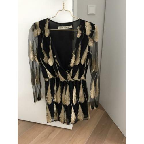 Jutka & Riska jumpsuit maat S zwart en goud