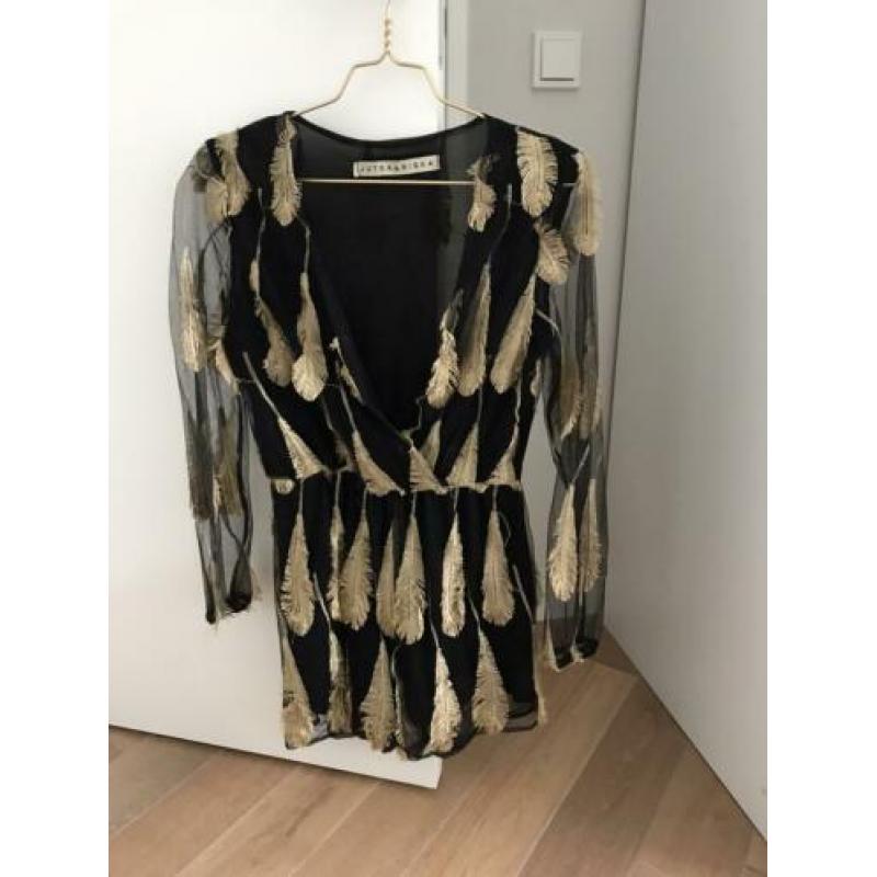 Jutka & Riska jumpsuit maat S zwart en goud