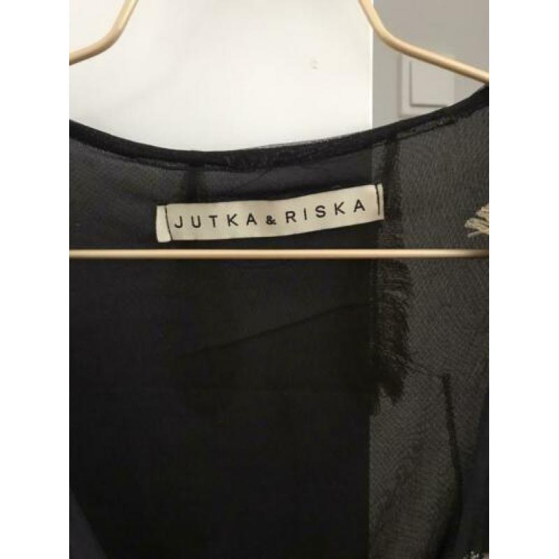 Jutka & Riska jumpsuit maat S zwart en goud