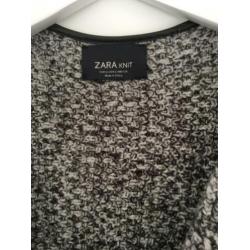 Grijze knitwear jas, Zara, maat M