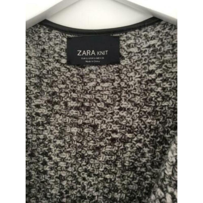 Grijze knitwear jas, Zara, maat M