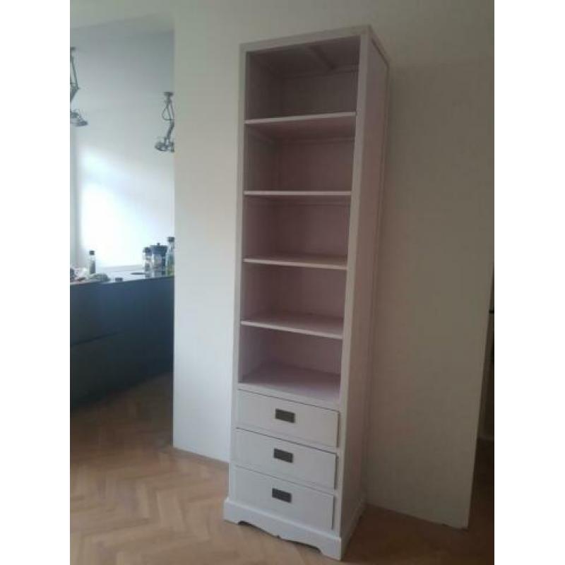 Hay wat prachtig - Massief houten kast 3 laden H220xB57xD33