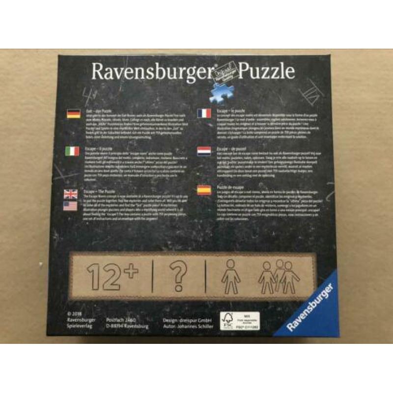 Ravensburger escape room puzzel 759 puzzel stukjes