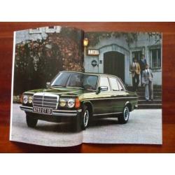 Mercedes W123 200D 240D 300D brochure 1982