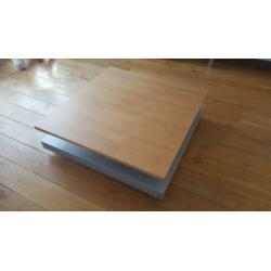 Salontafel (hout/RVS) - zie ook bijpassend TV meubel
