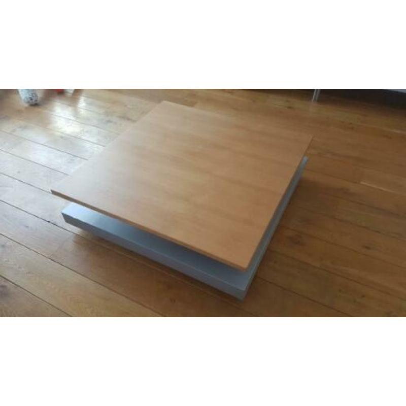 Salontafel (hout/RVS) - zie ook bijpassend TV meubel