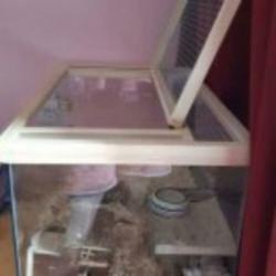 Glazen kooi / terrarium met pasen bezorgd