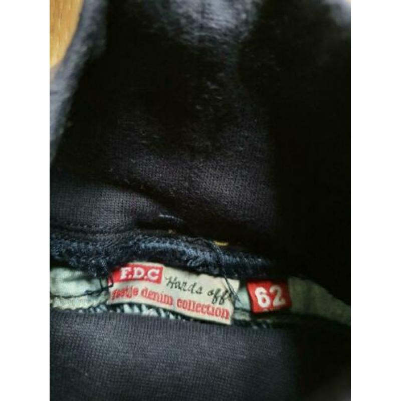 Broek 2x, vest lief, maat 62