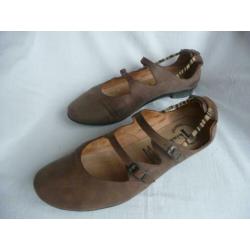 Hele leuke bruine leren Think dames schoenen maat 43, izgs
