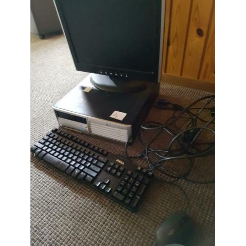 partij van 4 stuks dell/hp computers