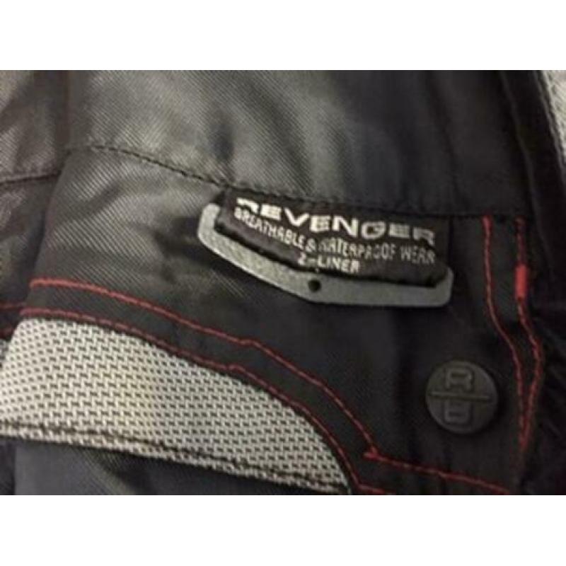 Motorjas revenger xl zwart / rood