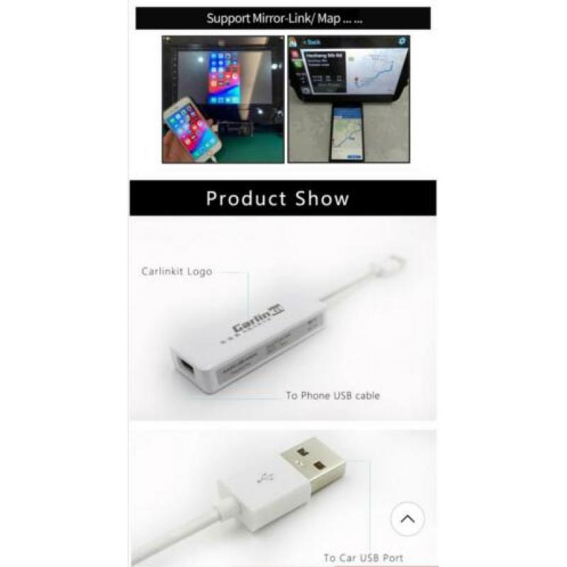 carlink dongle carplay voor apple en android