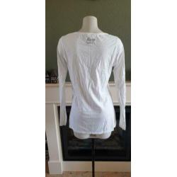 ZGAN wit Maison Scotch tshirt top mt 4 / L witte shirt print