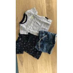 Nieuw! Zomersetje voor baby jongen maat 56