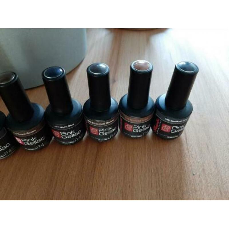 11 potjes pink gellac gellak gelnagels gelnagellak