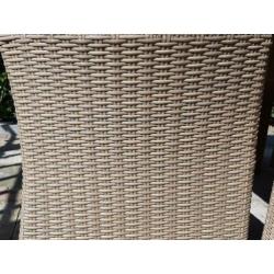 Tuinset rietlook met hout l: 2meter, b: 1meter h: 75 cm