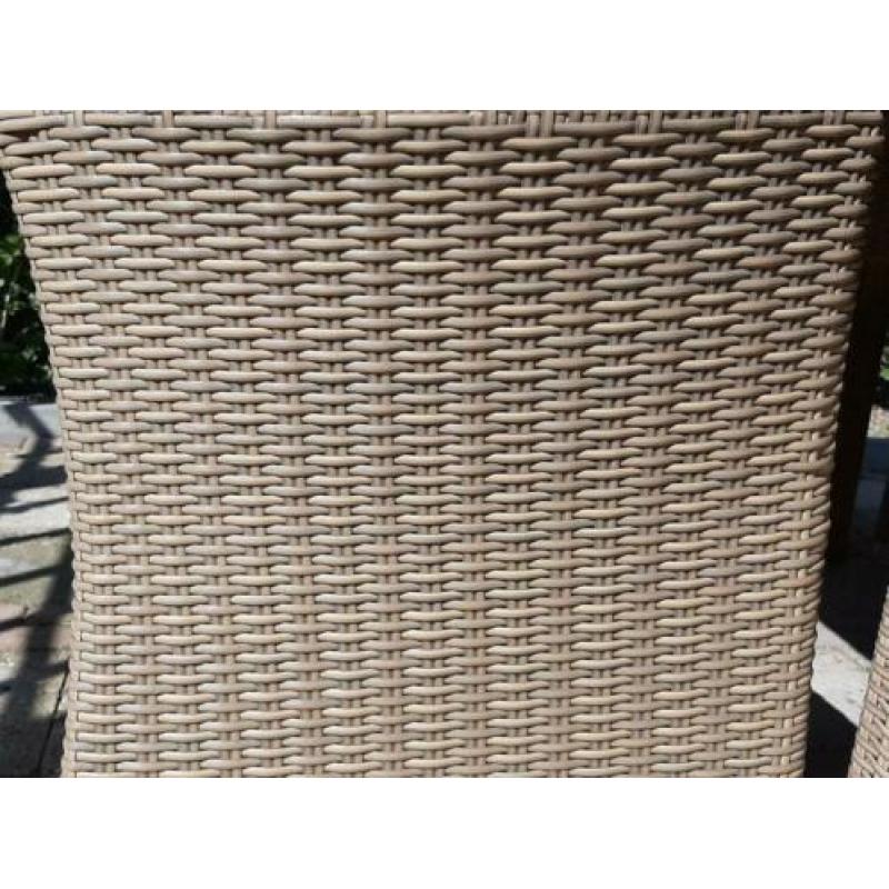 Tuinset rietlook met hout l: 2meter, b: 1meter h: 75 cm