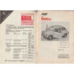 Fiat 600D Handleiding