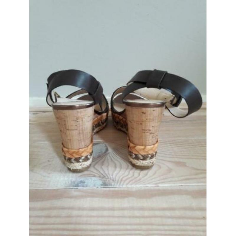 Sleehak schoenen met bruine glitters maat 40 Elvio Zanon