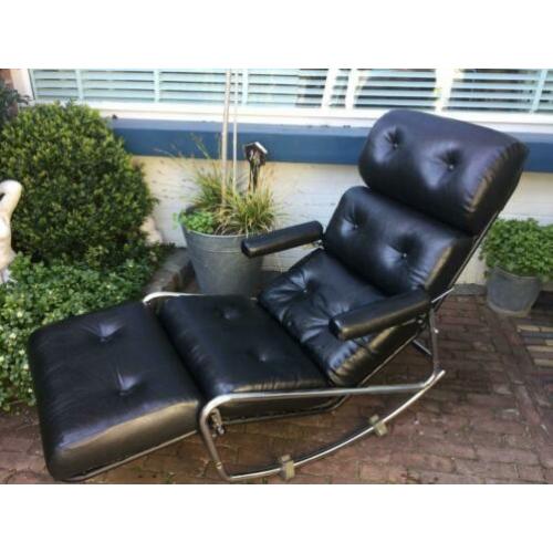 Franse chaise longue uit de jaren 60/70 (Lama)