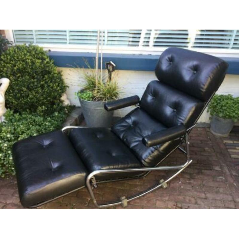 Franse chaise longue uit de jaren 60/70 (Lama)