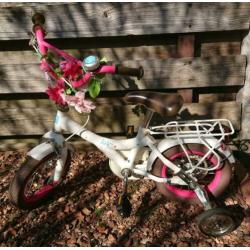 *Lief* kinder fiets 12 inch zijwieltjes terugtraprem