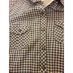 Mooie blouse in ruit met tricot binnen zijde. Maison scott