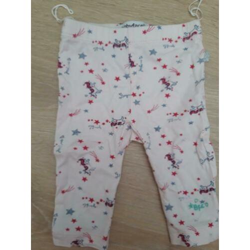 Super schattig babyface unicorn legging maat 50/56 zgan