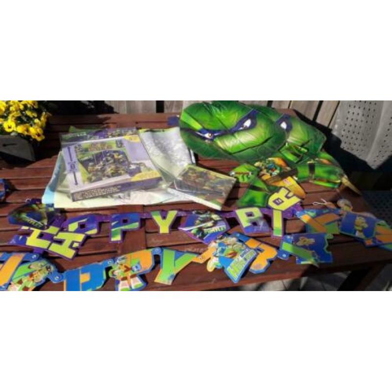 Versiering ninja turtles kinderfeest