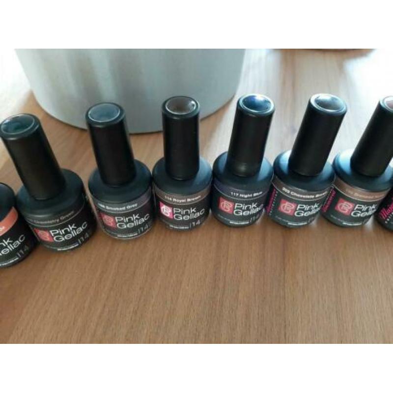 11 potjes pink gellac gellak gelnagels gelnagellak