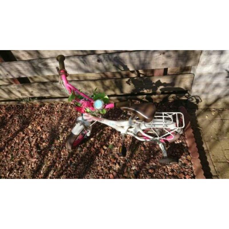 *Lief* kinder fiets 12 inch zijwieltjes terugtraprem