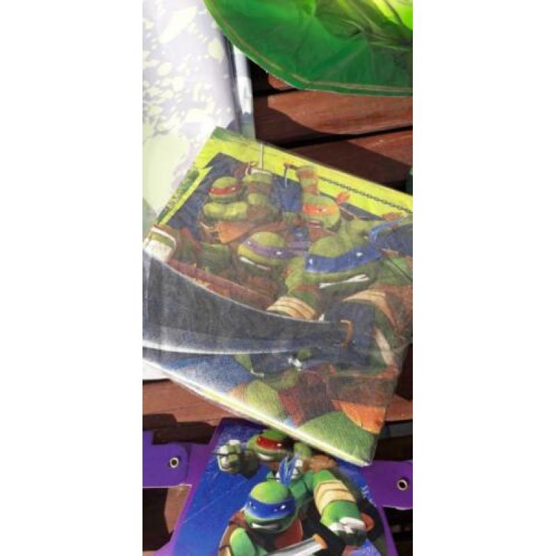 Versiering ninja turtles kinderfeest