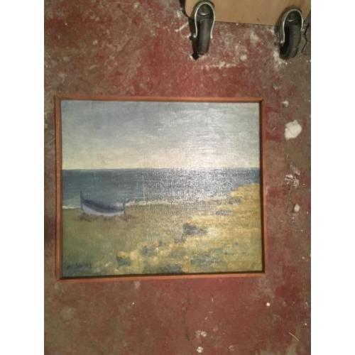 Strandgezicht olieverf