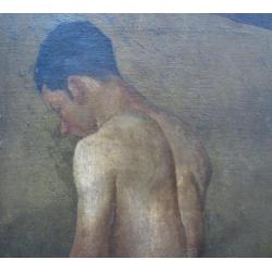 ====ca 1880/1900==MANNELIJK NAAKT==19e eeuws werk===