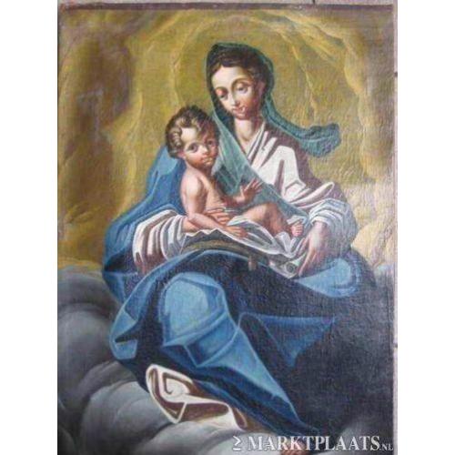 = ca 1800==religieus==madonna met kind = ca 1800====