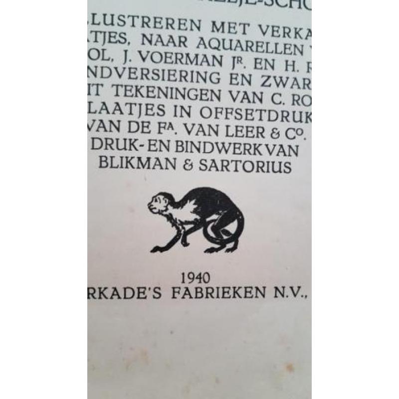 Plaatjesboek apen en hoefdieren Portielje