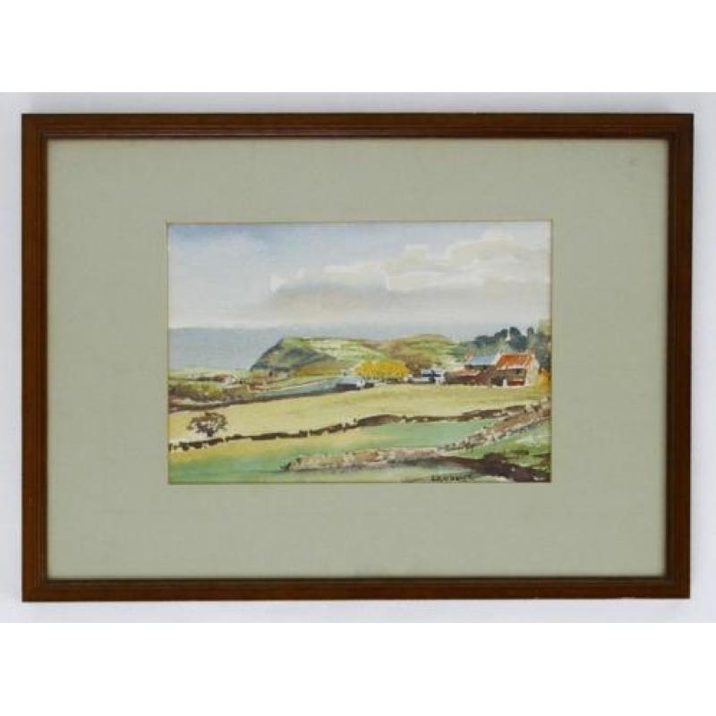 aquarel Lambert - landschap