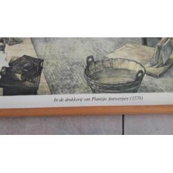 Schoolplaat voor de Vaderlandse Geschiedenis drukkerij