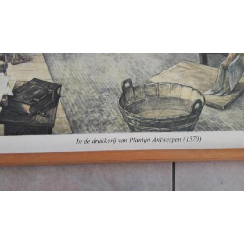 Schoolplaat voor de Vaderlandse Geschiedenis drukkerij
