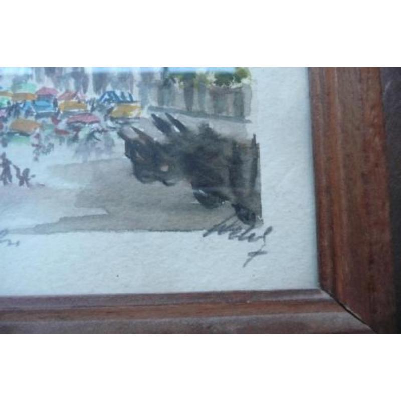 oude ingekleurde tekening??Freiburg??